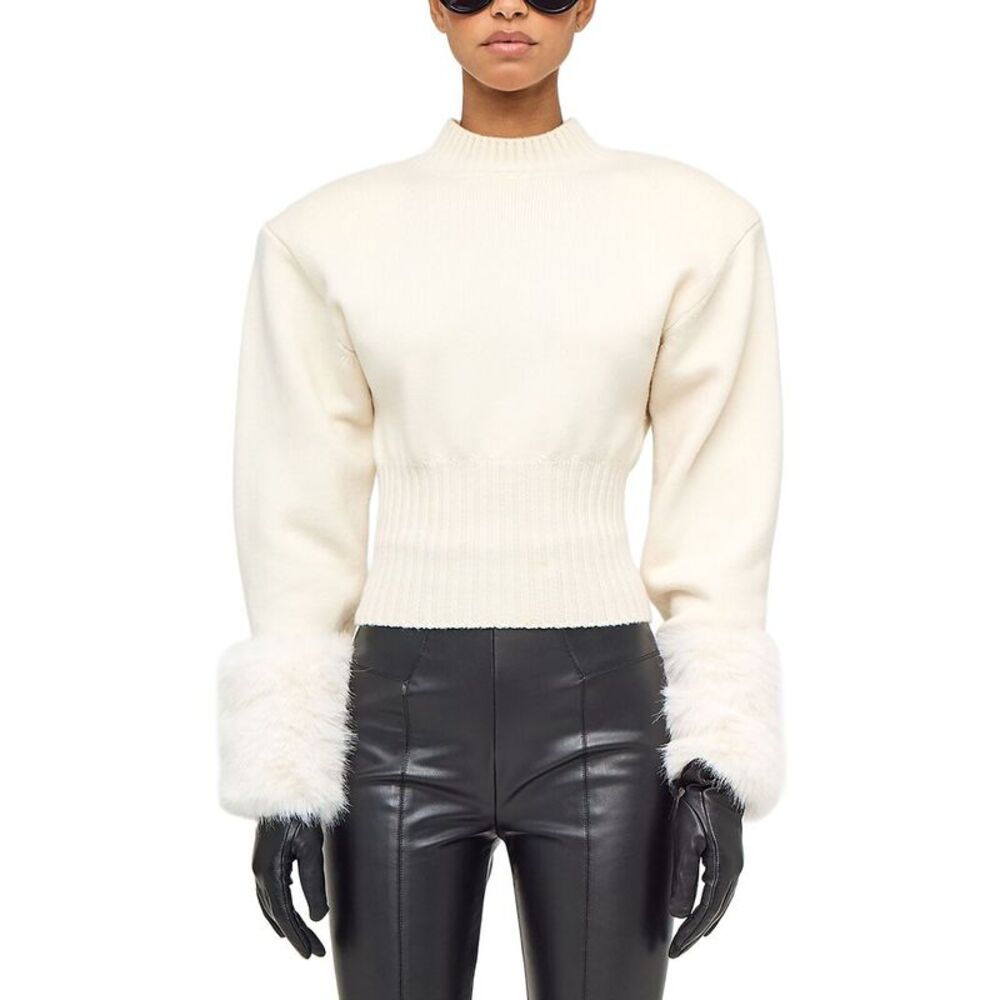 Ronny Kobo Womens Wool Jenner Knit Top